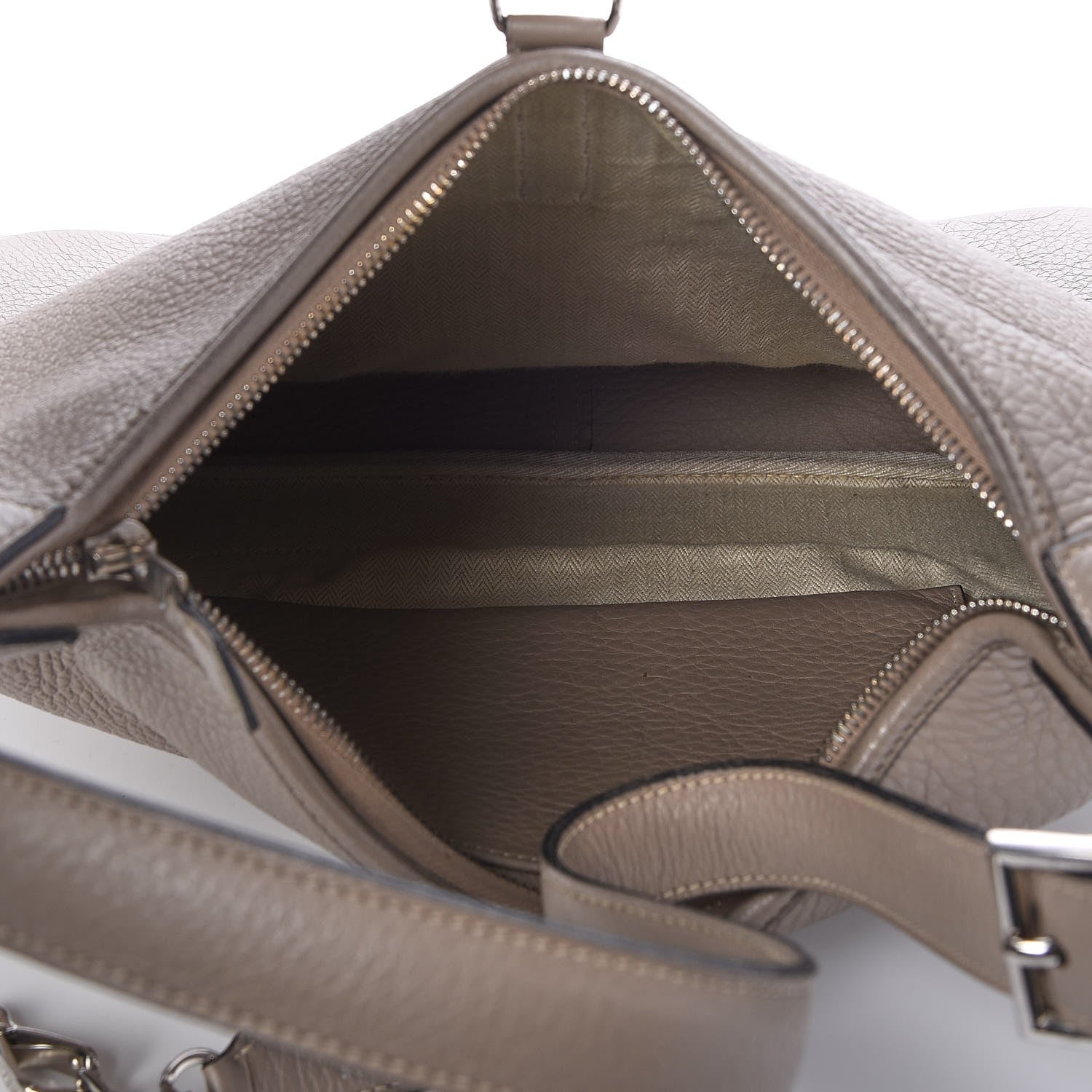 Hermes Taurillon Clemence Trim II 35 Shoulder Bag Gris Tourterelle 6 of 7