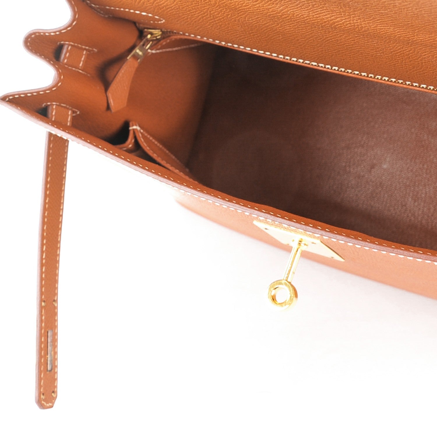 Hermes Epsom Kelly Sellier 32 Gold 8 of 26