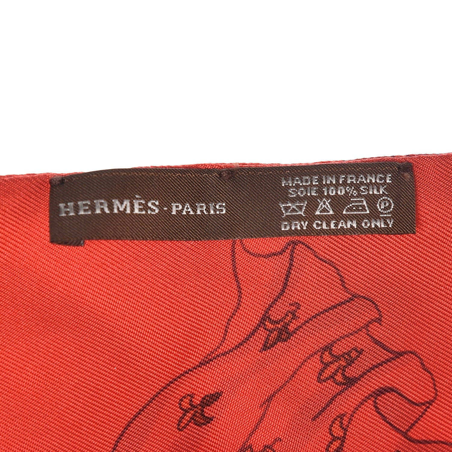 Hermes Silk Pavois Twilly Rouge Fluo Bleu Rouge 3 of 4