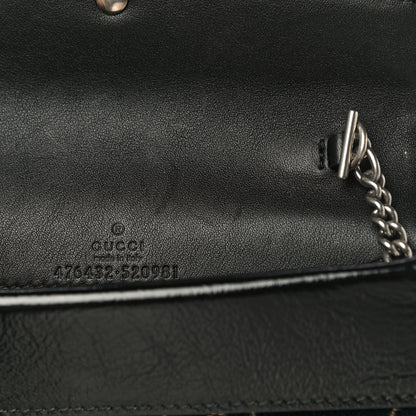 Gucci Velvet GG Monogram Super Mini Dionysus Shoulder Bag Blue Beige Black 10 of 11