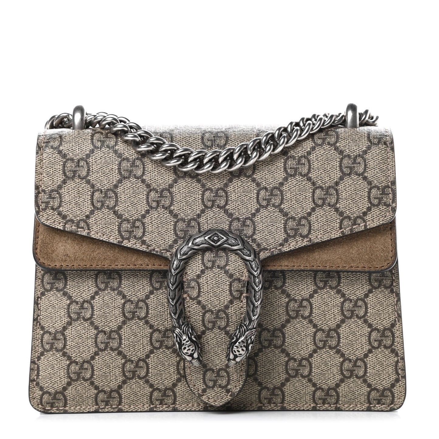 GG Supreme Monogram Mini Dionysus Shoulder Bag Taupe