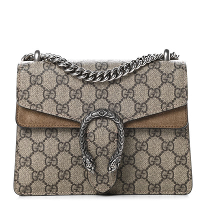 Gucci GG Supreme Monogram Mini Dionysus Shoulder Bag Taupe 1 of 13