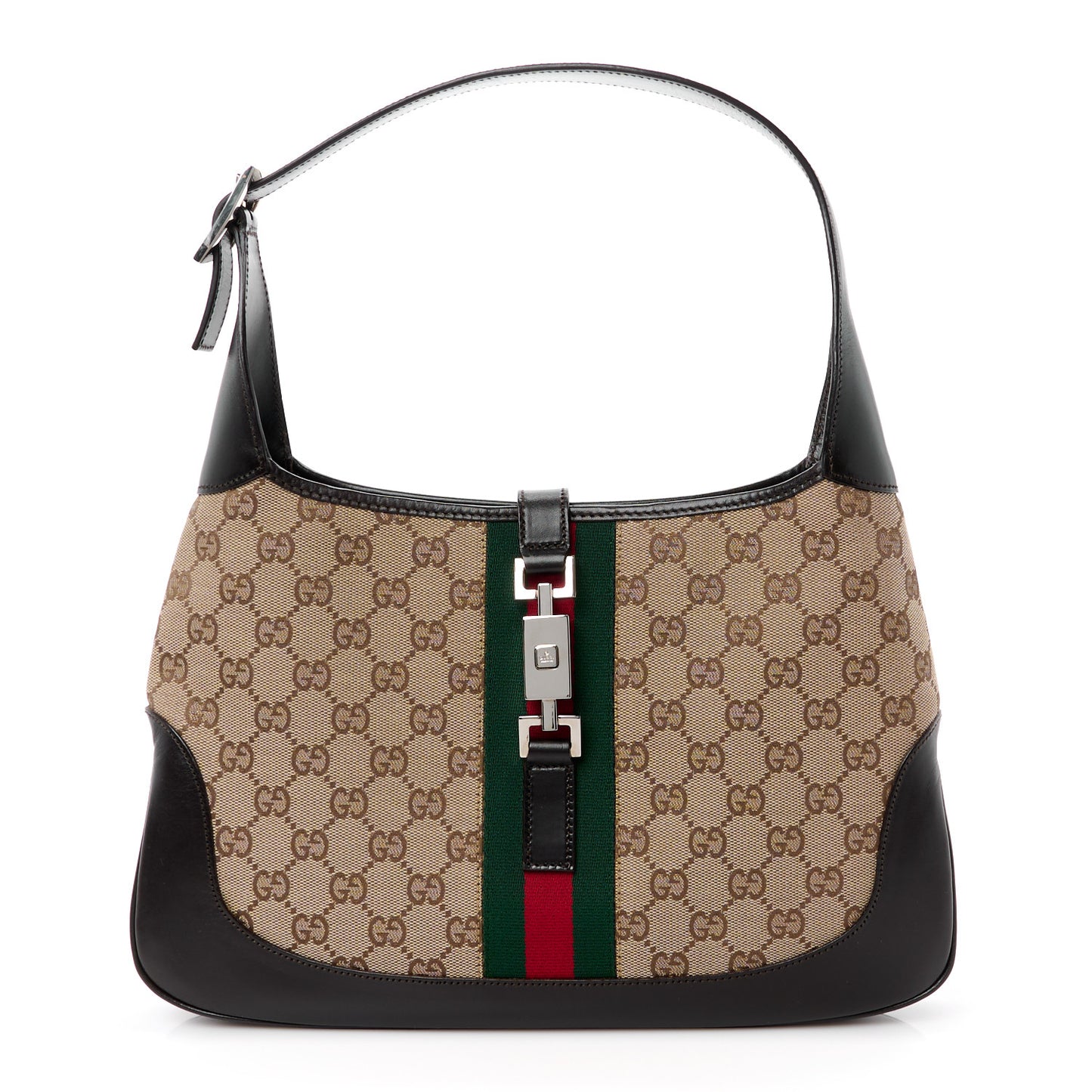 Monogram Web Jackie O Hobo Dark Brown