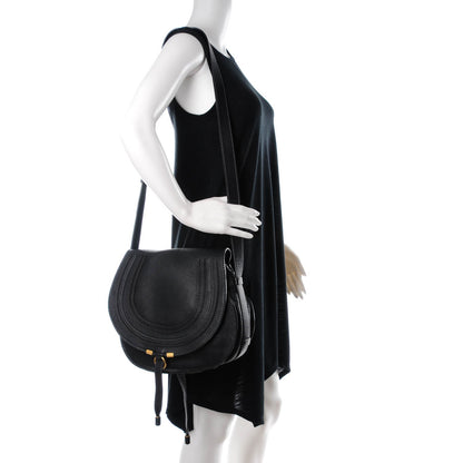 Chloe Calfskin Medium Marcie Round Crossbody Bag Black 2 of 8