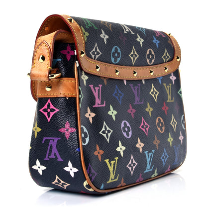 Louis Vuitton Monogram Multicolor Sologne Black 2 of 4