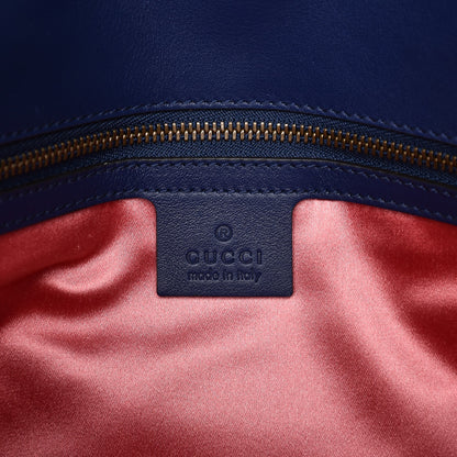 Gucci Velvet Matelasse Medium GG Marmont Shoulder Bag Cobalt Blue 7 of 9