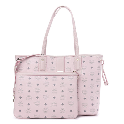 MCM Visetos Medium Liz Reversible Shopper Tote Soft Pink 1 of 13