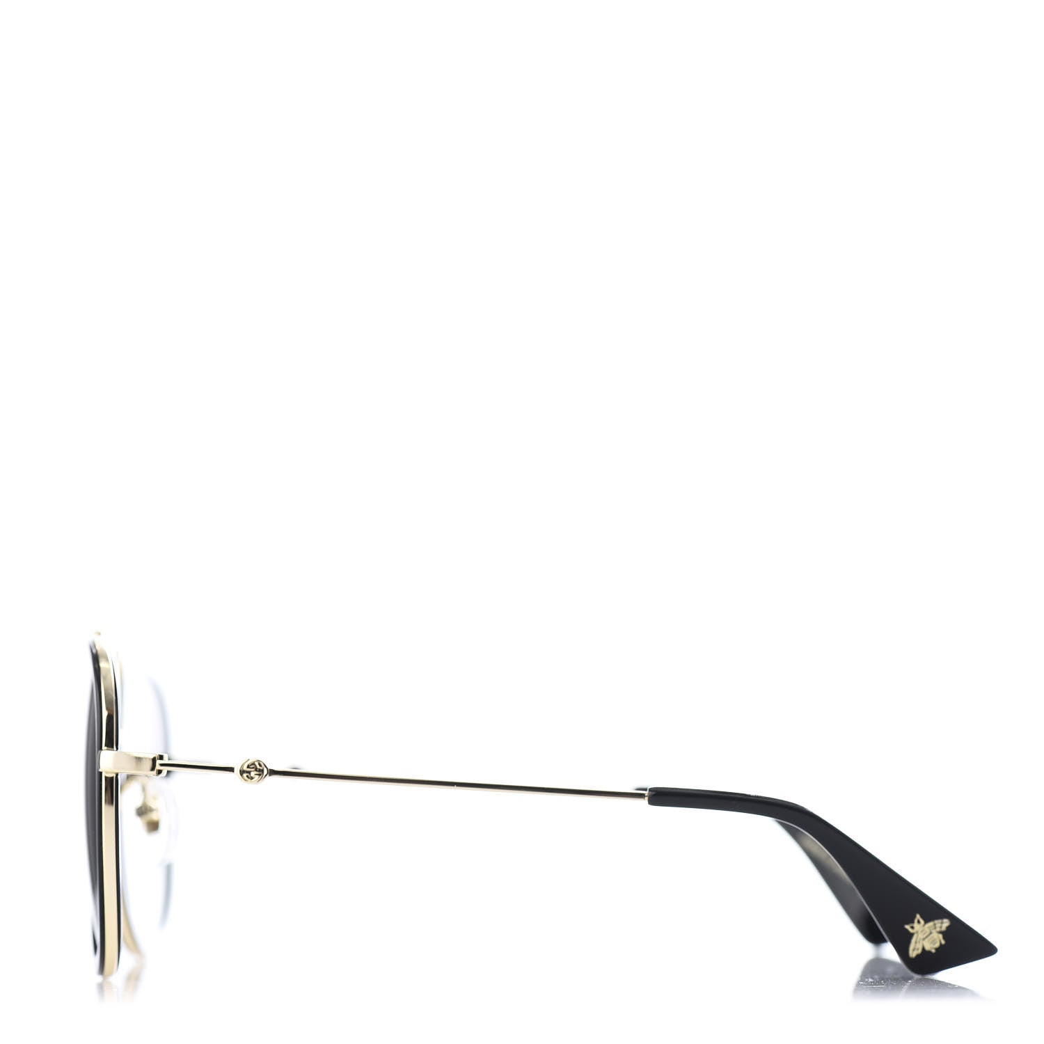 Gucci Aviator Sunglasses GG0062S Black Gold 3 of 8