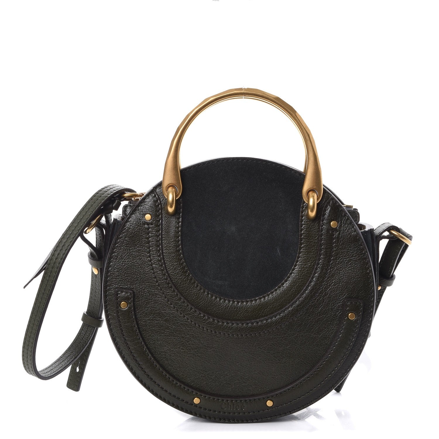 Chloe Calfskin Suede Small Pixie Bag Intense Green 1 of 7
