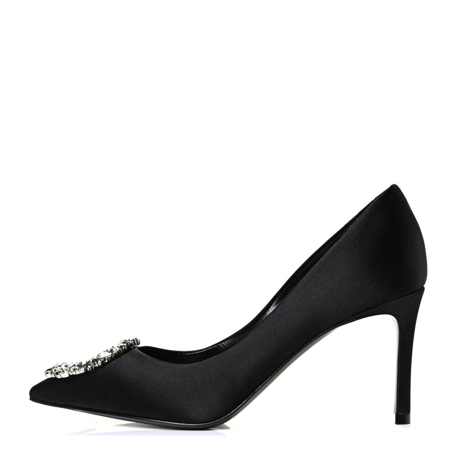 Satin Madeleine Pumps 36.5 Black