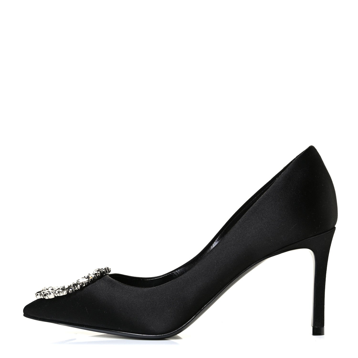 Louis Vuitton Satin Madeleine Pumps 36.5 Black 1 of 6
