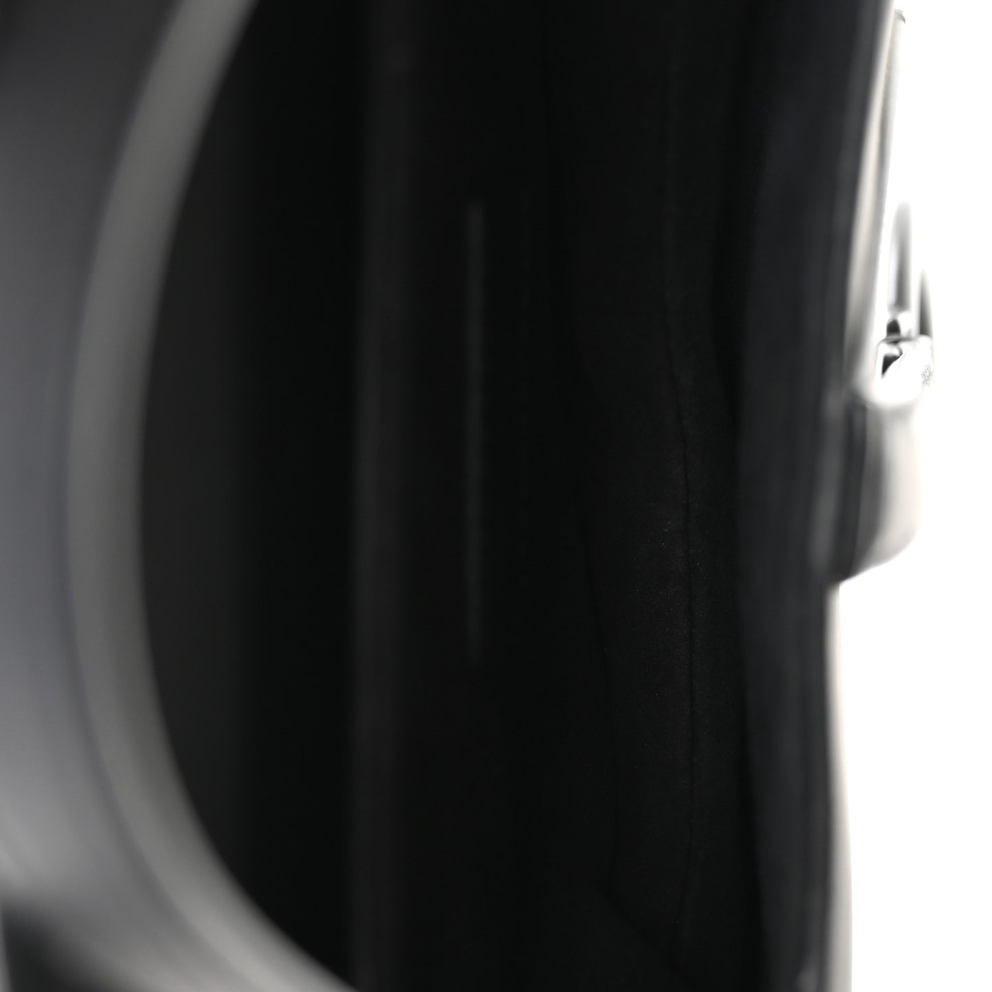 Ultra Matte Calfskin Mini Saddle Bag Black