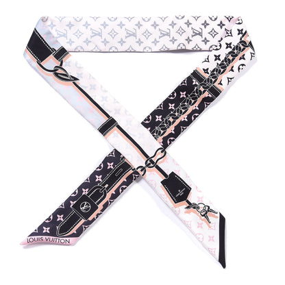 Louis Vuitton Silk Monogram Rising Confidential BB Bandeau Black Rose 1 of 3