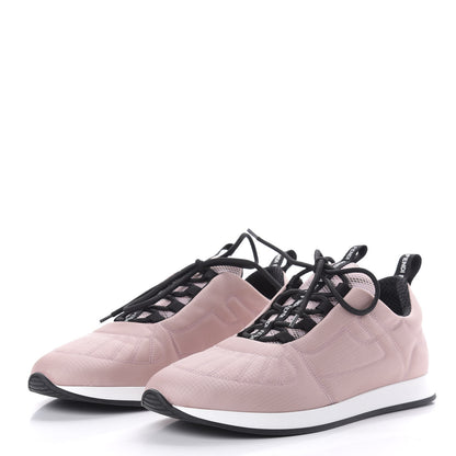 Fendi Nylon FFreedom Sneakers 39 White Rosa 3 of 9