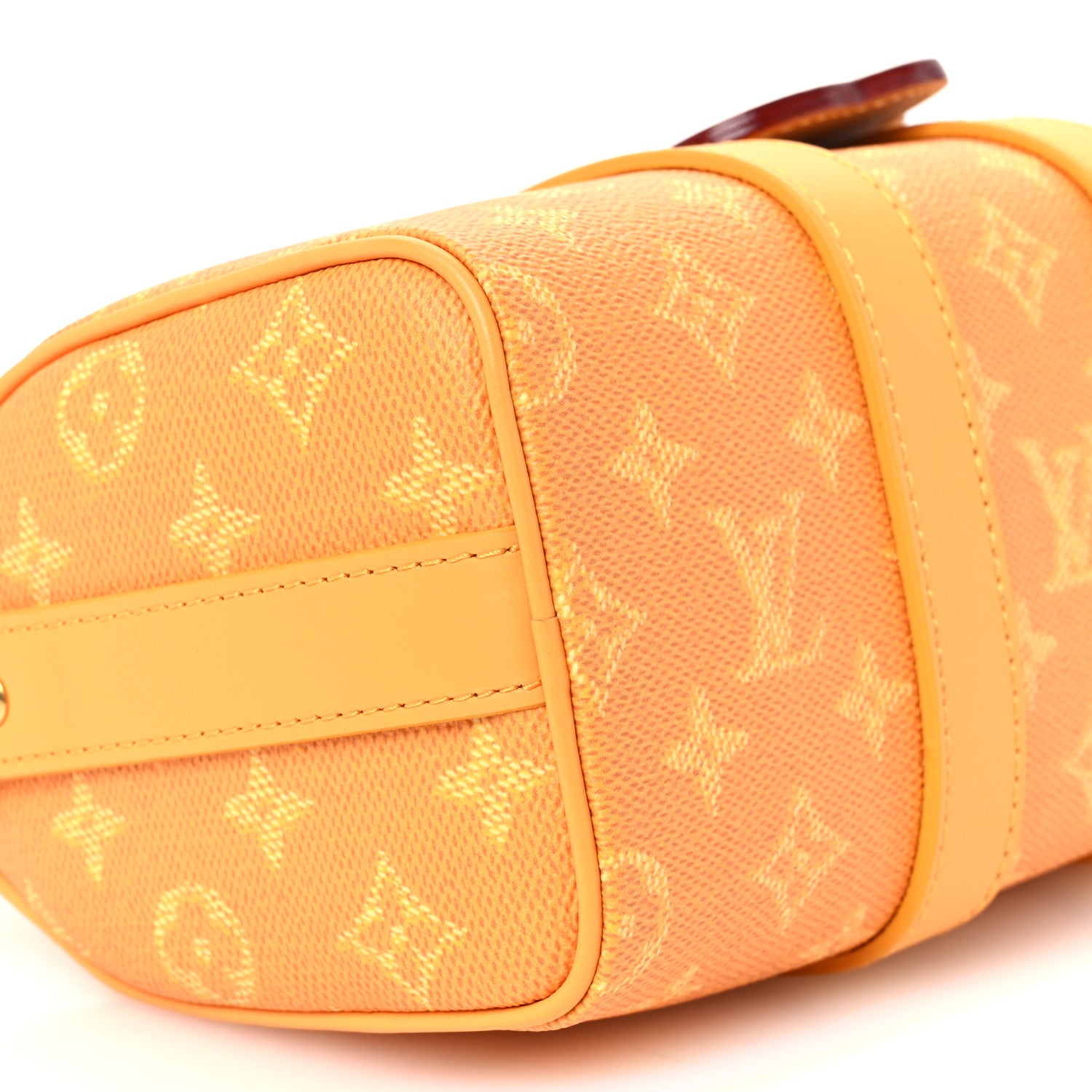Louis Vuitton Monogram Heritage Keepall Bandouliere 25 Yellow 9 of 10