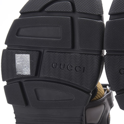 Gucci X SEGA Nappa Mesh Mens Aguru Sandals 11 Loess Black 7 of 8