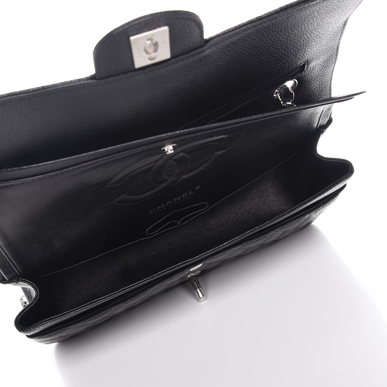 Chanel Caviar Quilted Medium Double Flap Black 5 of 8