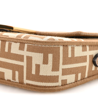 Fendi Fabric Jacquard FF 1974 Mini Baguette Beige Sand 10 of 11