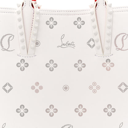 Christian Louboutin Calfskin Loubinthesky Mini East West Cabata Tote White 10 of 12