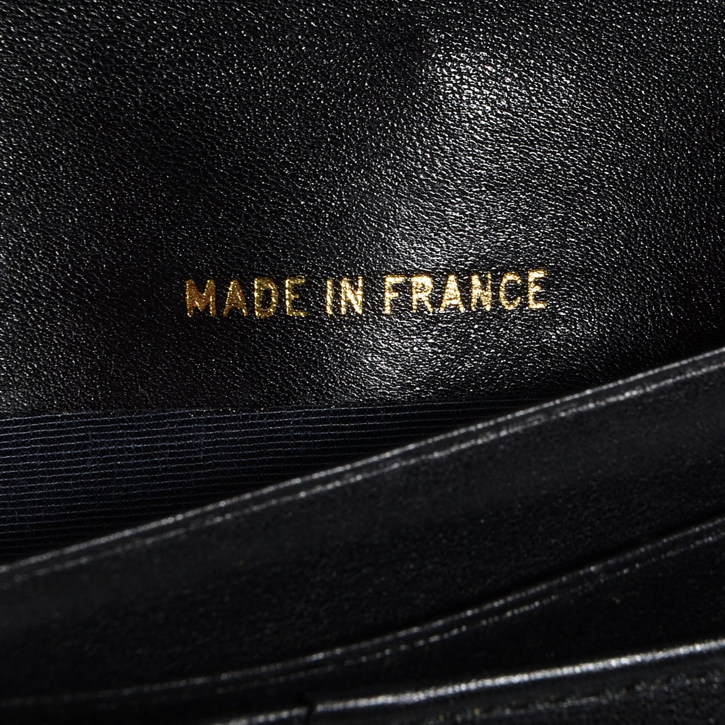 Lambskin Diamond Stitched Passport Holder Wallet Black