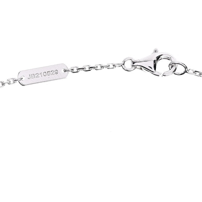 Van Cleef & Arpels 18K White Gold Mother of Pearl Vintage Alhambra Pendant Necklace 4 of 6