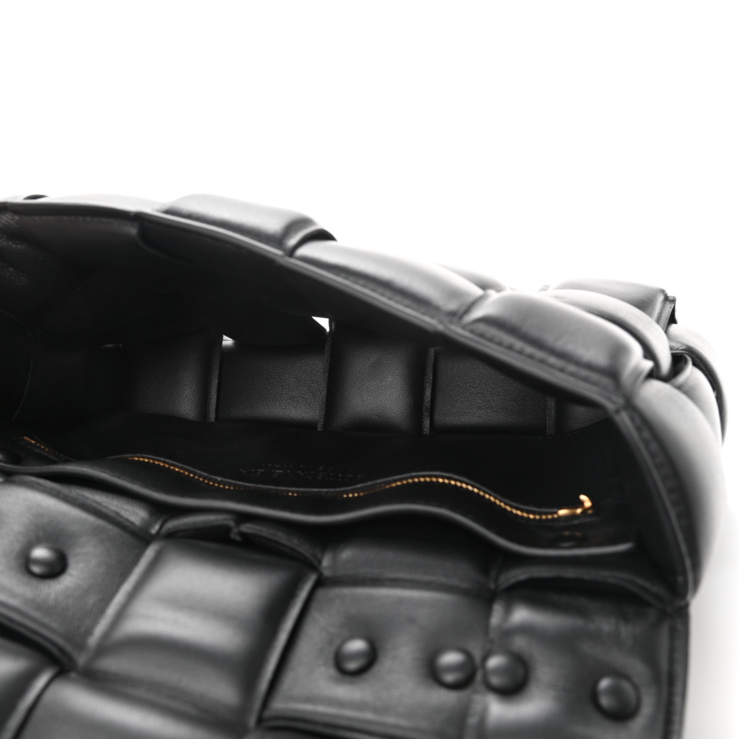 Bottega Veneta Lambskin Maxi Intreccio Padded Chain Cassette Crossbody Bag Black 5 of 10