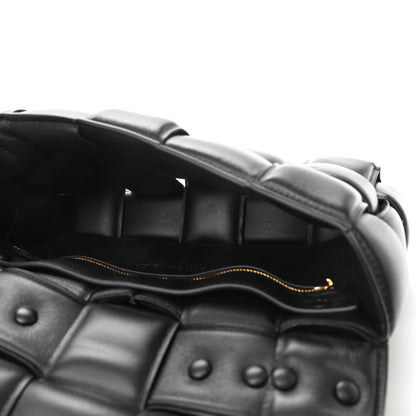 Bottega Veneta Lambskin Maxi Intreccio Padded Chain Cassette Crossbody Bag Black 5 of 10