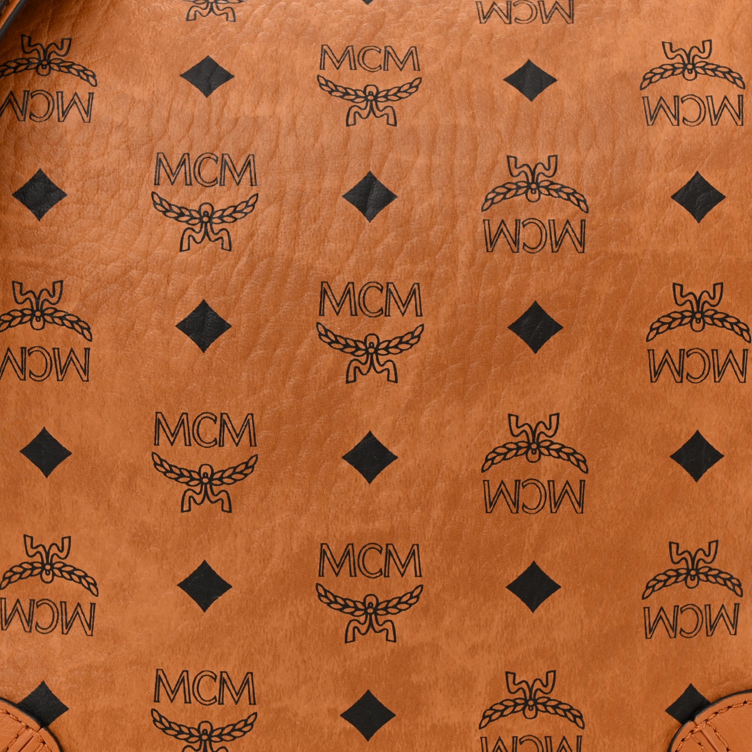 MCM Visetos Medium Klara Hobo Cognac 7 of 9