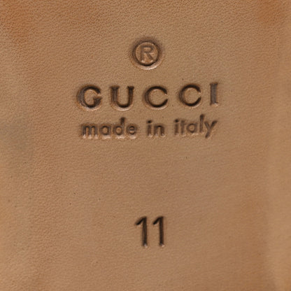 Gucci New Waxed Calfskin Mens Oxfords 11 Black 8 of 11