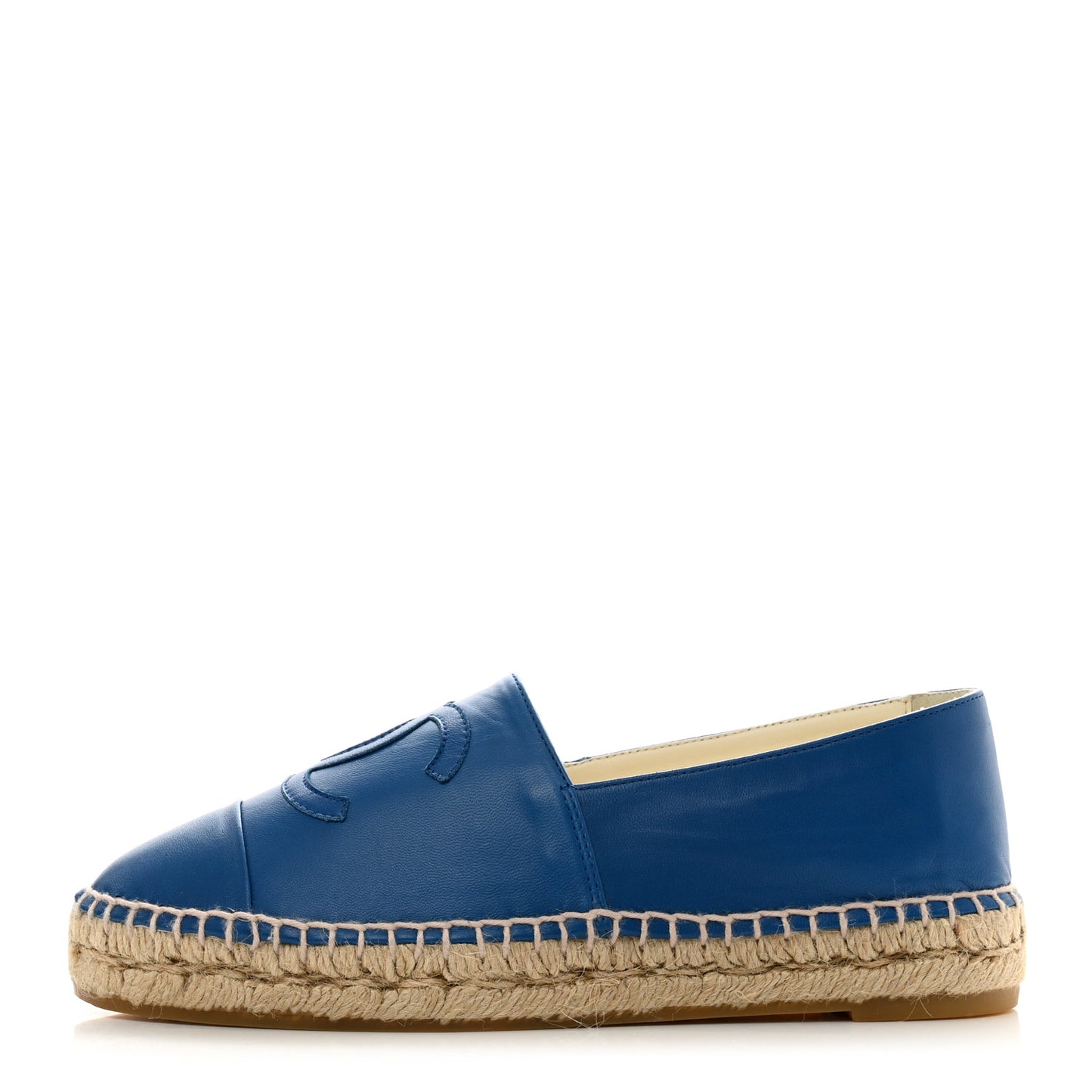 Lambskin CC Espadrilles 36 Blue