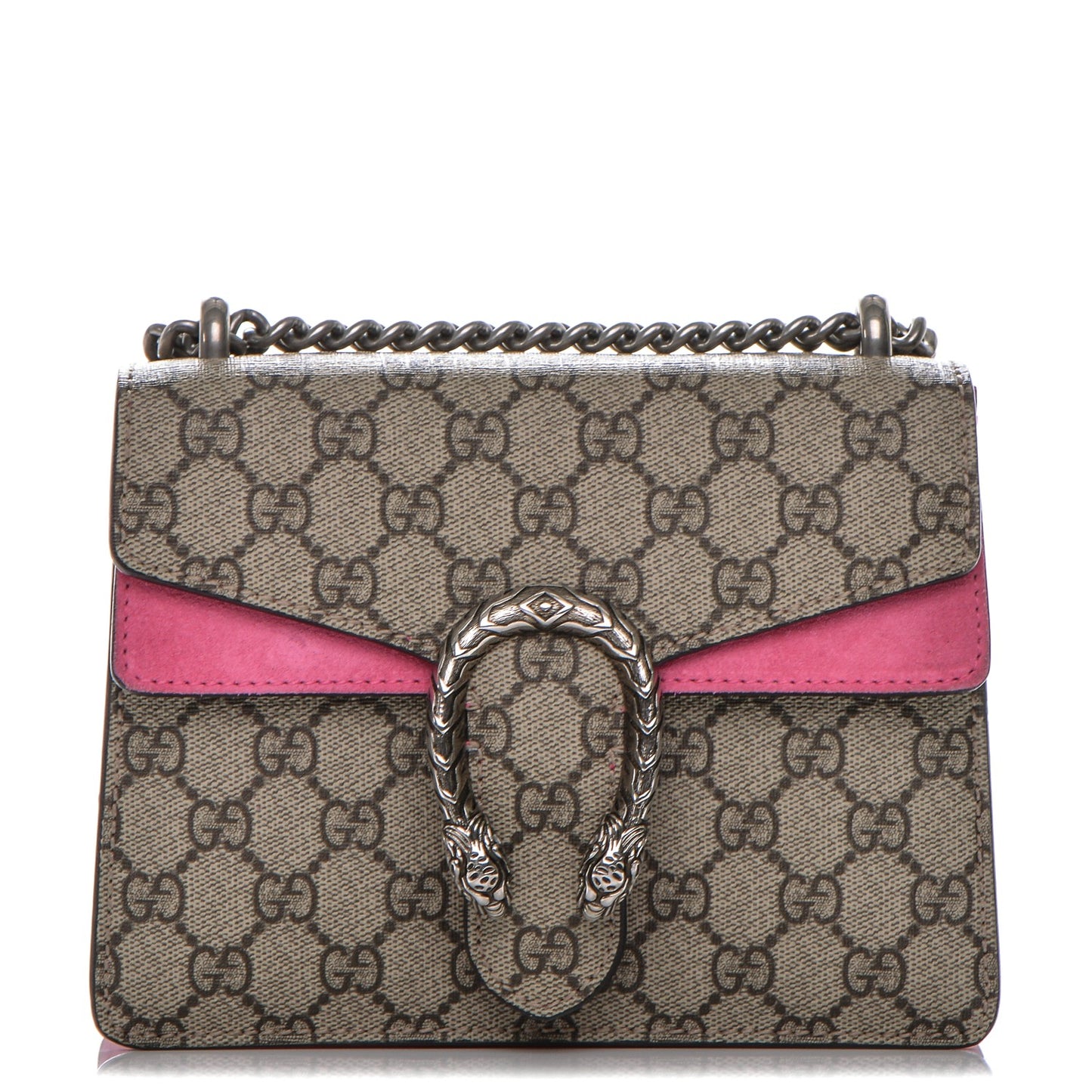 GG Supreme Monogram Mini Dionysus Shoulder Bag Pink