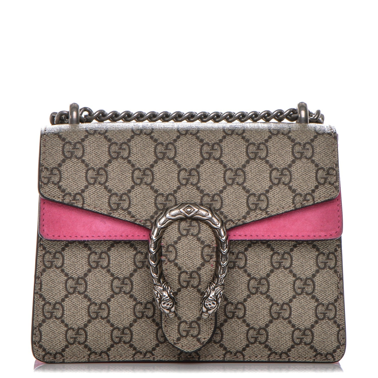 Gucci GG Supreme Monogram Mini Dionysus Shoulder Bag Pink 1 of 8