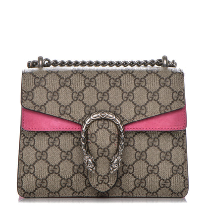 Gucci GG Supreme Monogram Mini Dionysus Shoulder Bag Pink 1 of 8