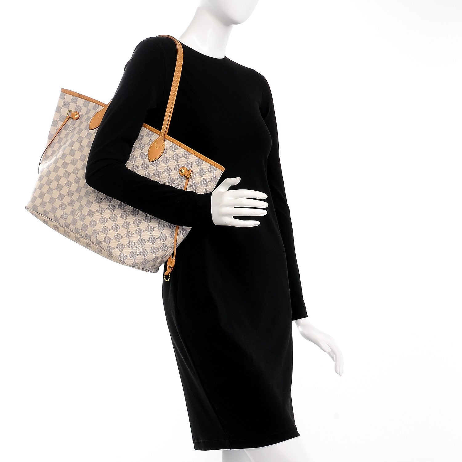 Louis Vuitton Damier Azur Neverfull MM 2 of 9