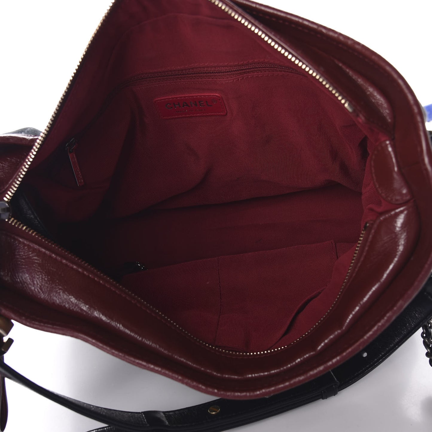 Suede Calfskin Quilted Medium Gabrielle Hobo Blue