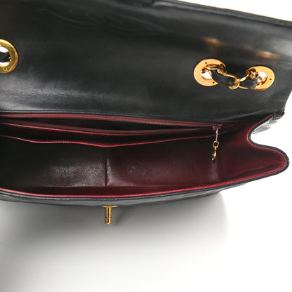Chanel Lambskin Quilted XL Jumbo Single Flap Black 5 of 9