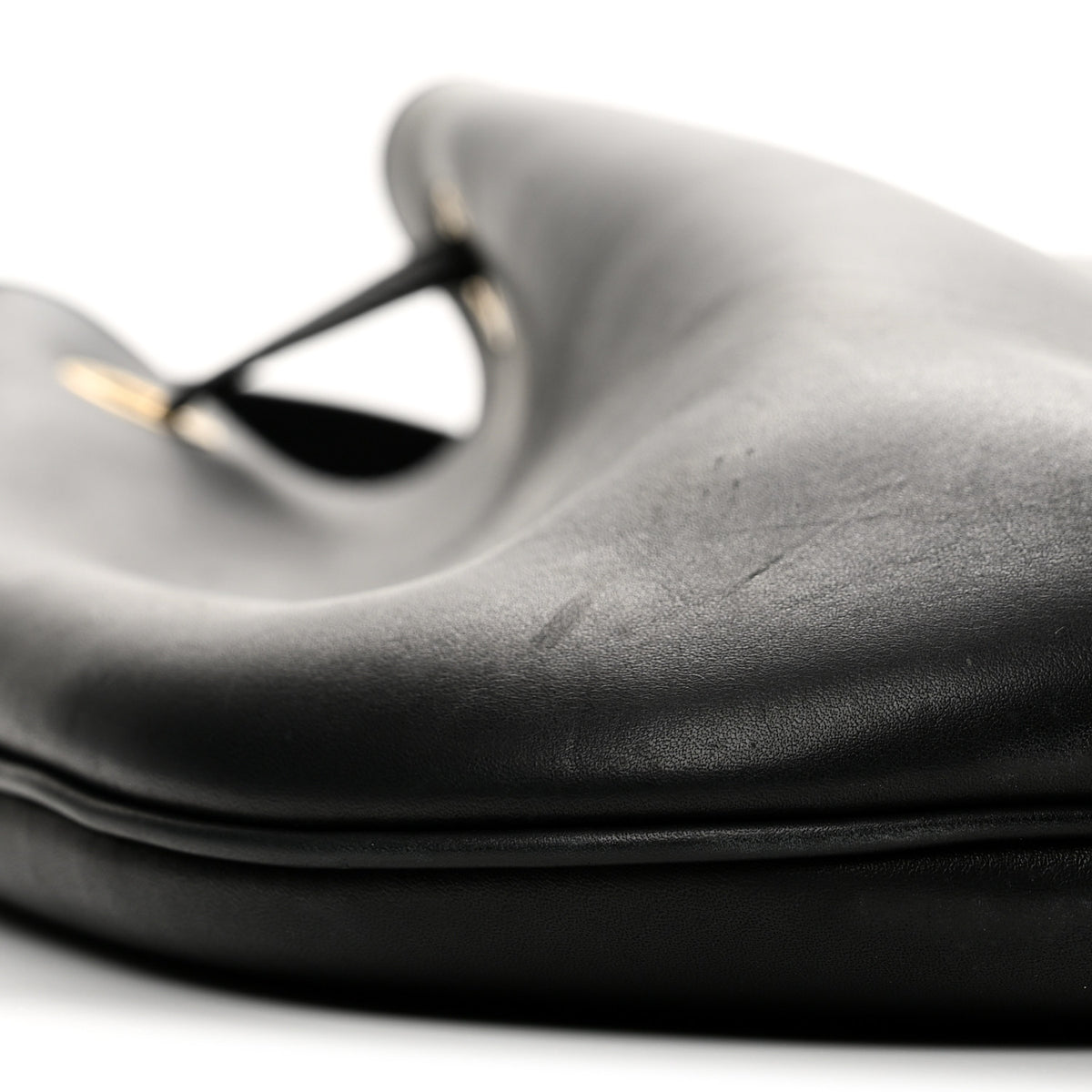 Saint Laurent Calfskin Medium Paris VII Flat Hobo Black 10 of 14