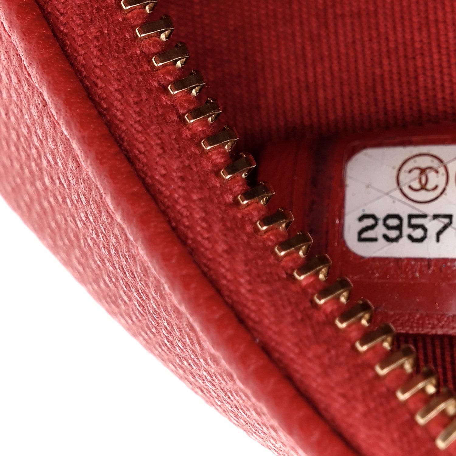 Chanel Caviar Quilted Chain Handle Round Clutch With Chain Bag  Red 7 of 10