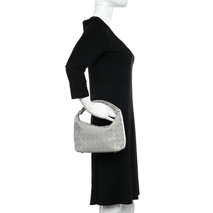 Bottega Veneta Calfskin Nappa Intrecciato Mini Wallace Agate Grey 2 of 10