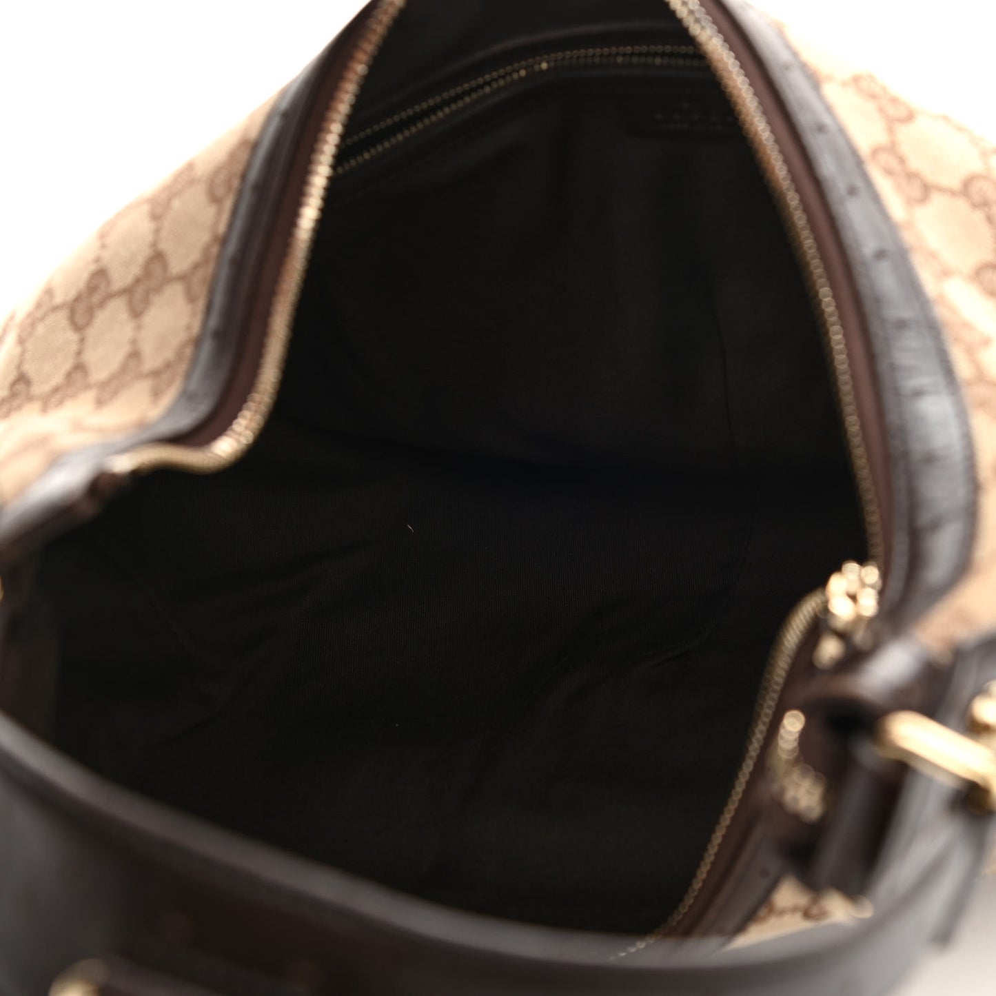 Monogram Web GG Reins Hobo Brown