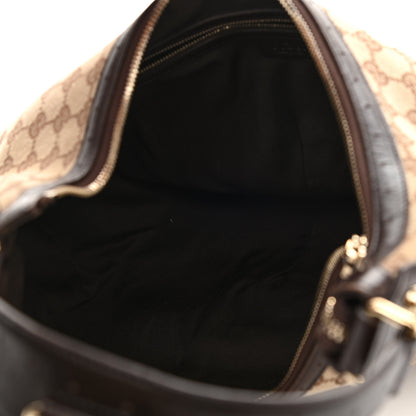 Gucci Monogram Web GG Reins Hobo Brown 5 of 11