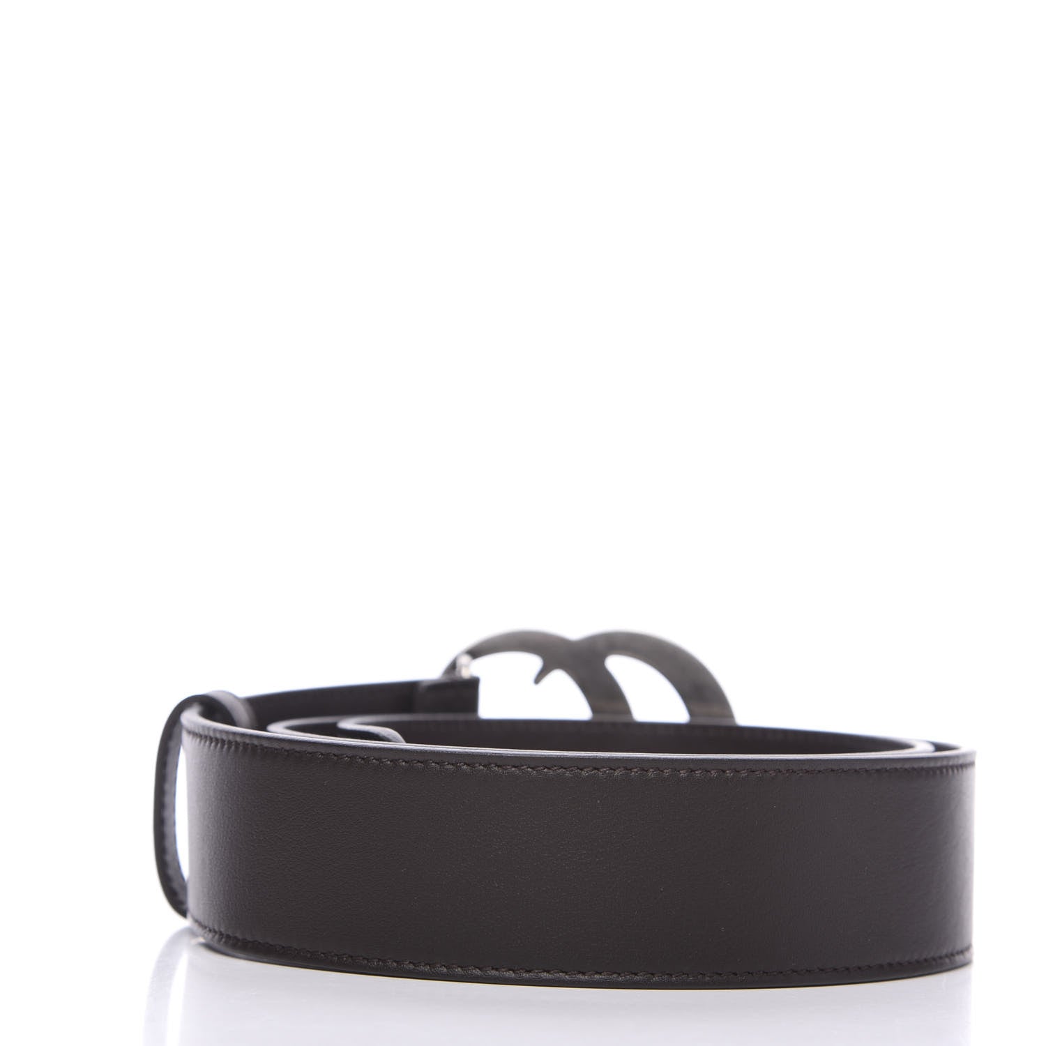 Gucci Moon Calfskin Nickel Double G 40mm Belt 90 36 Dark Cocoa 2 of 5