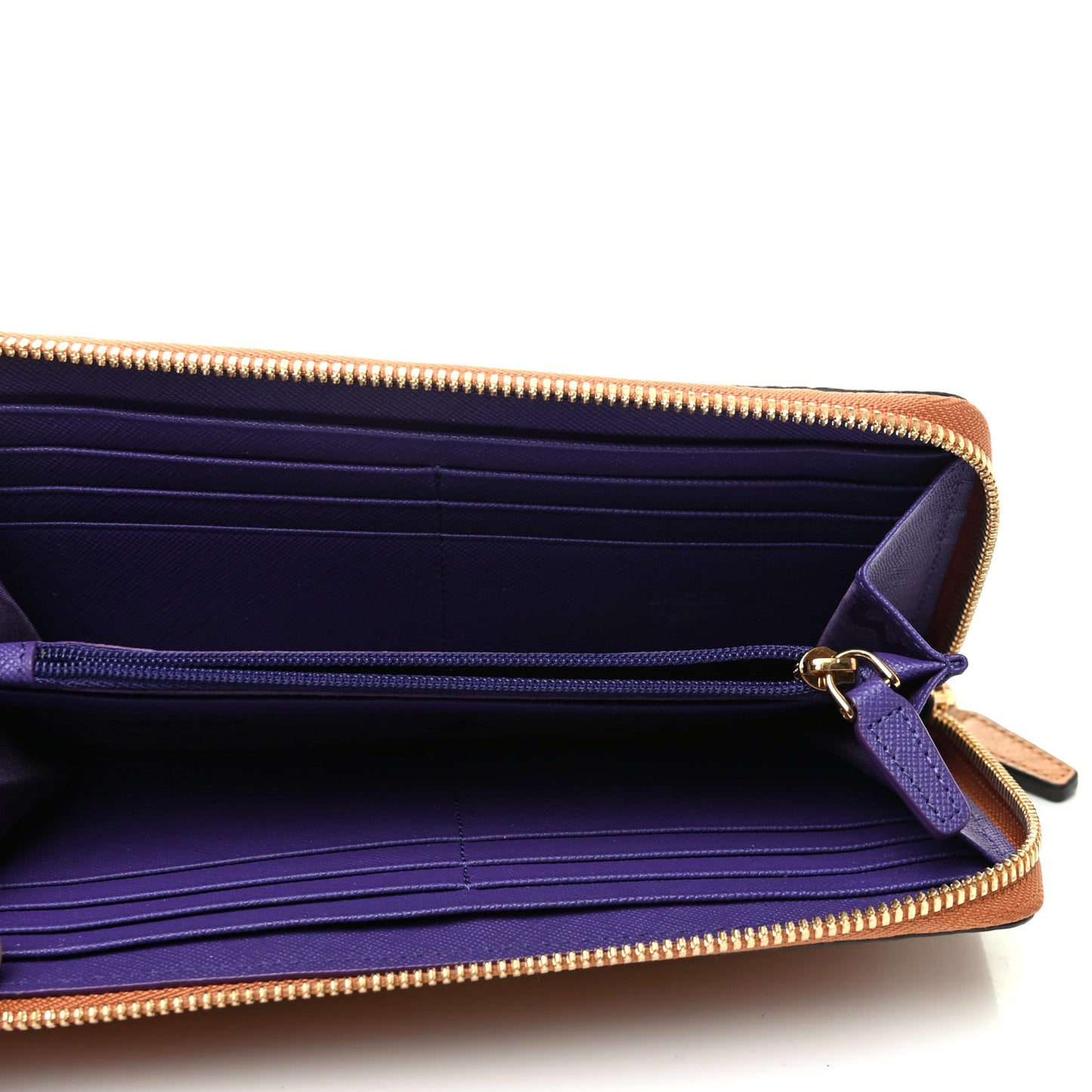 Visetos Heritage Large Zip Around Wallet Cognac