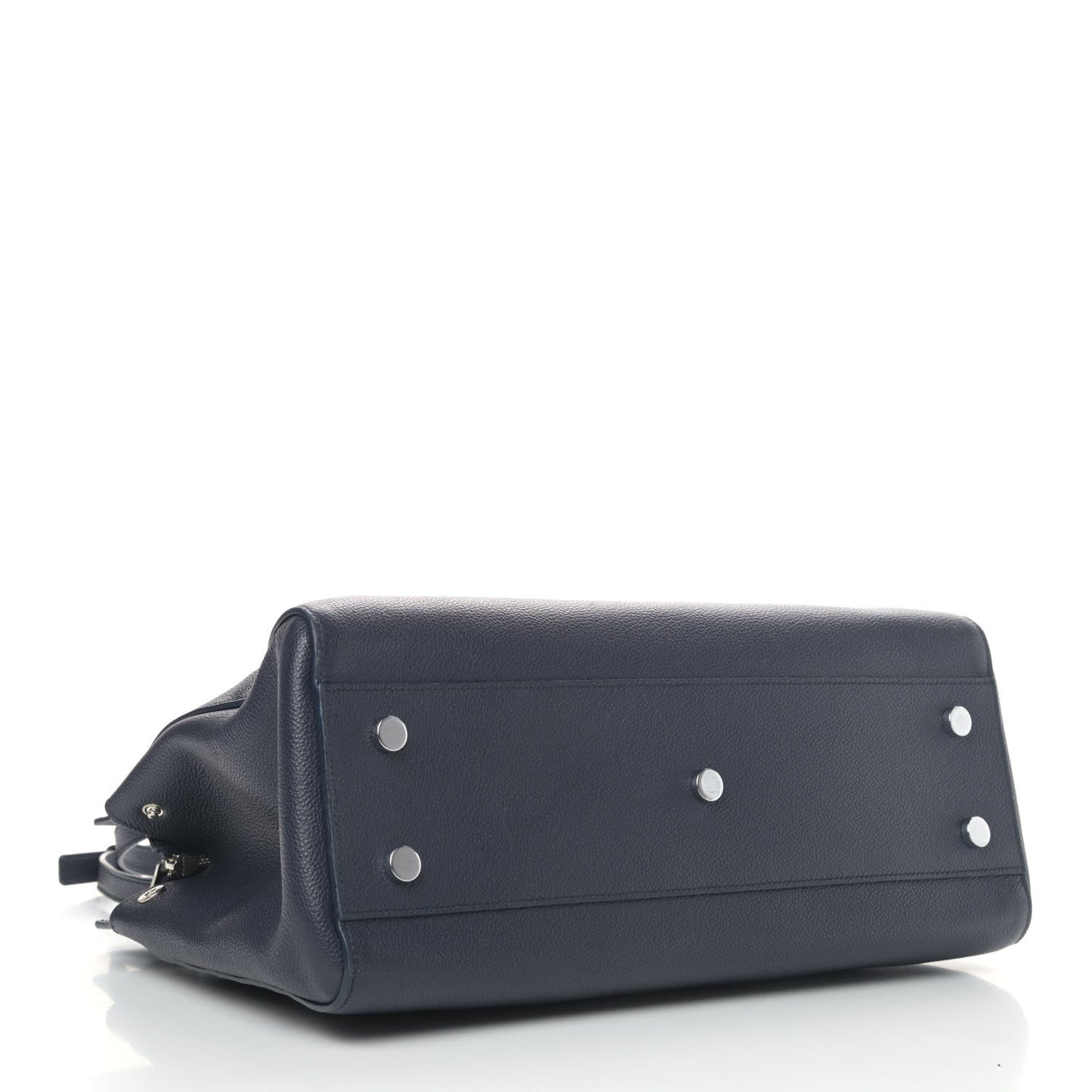 Calfskin Medium Rive Gauche Cabas Navy Blue