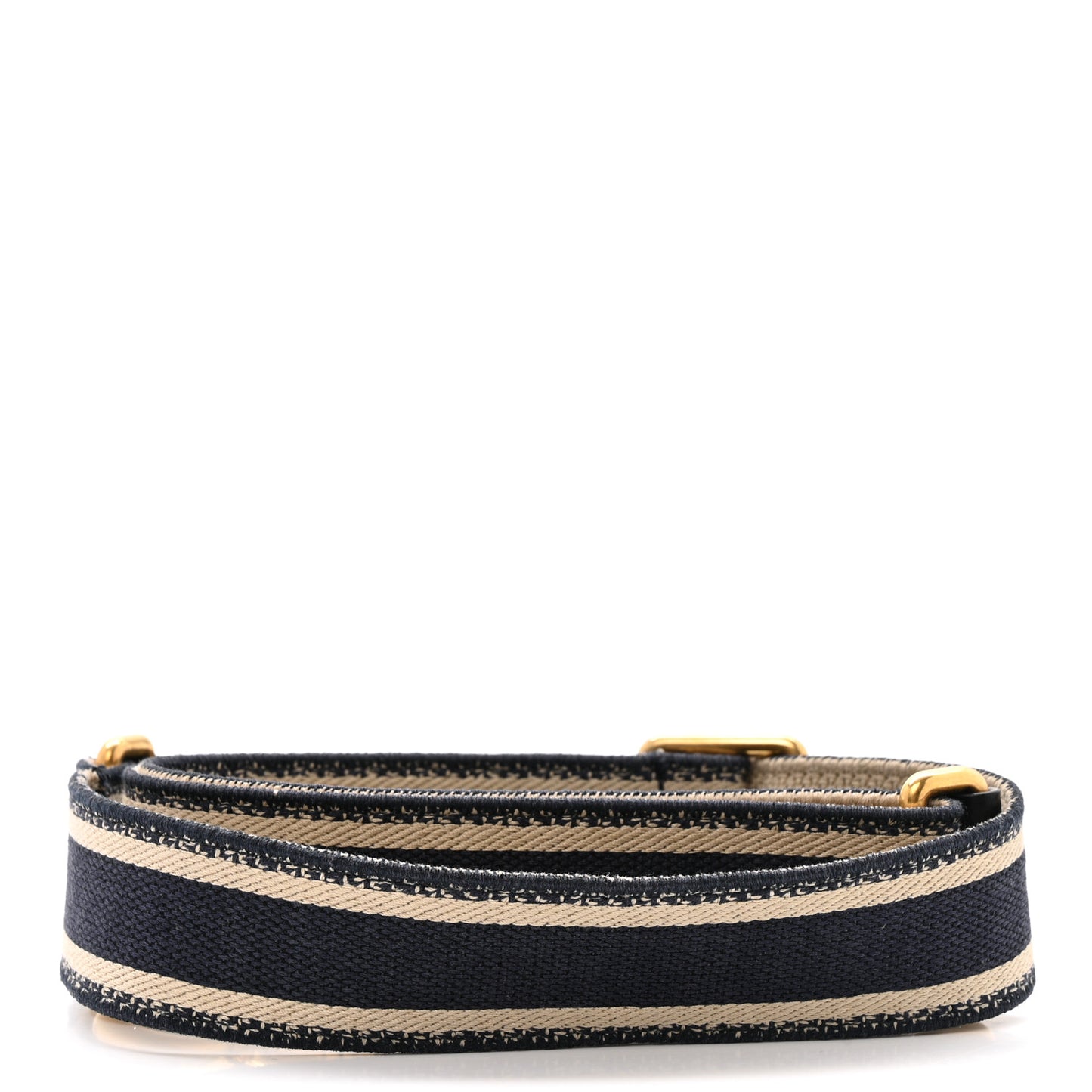Canvas Embroidered Shoulder Strap Blue