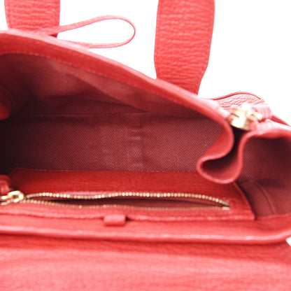 3.1 Phillip Lim 3.1 Textured Calfskin Mini Pashli Satchel Red 4 of 12