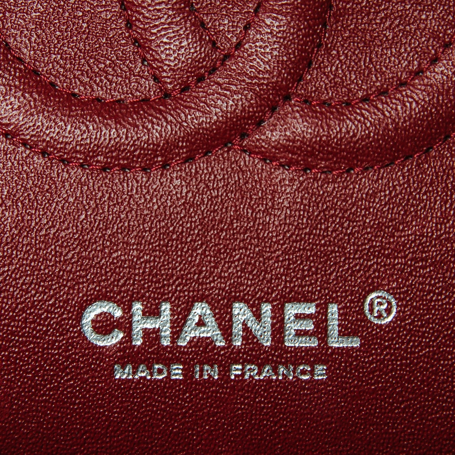 Chanel Lambskin Quilted Medium Double Flap Dark Red 5 of 7