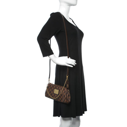 Louis Vuitton Damier Ebene Eva Clutch 2 of 11