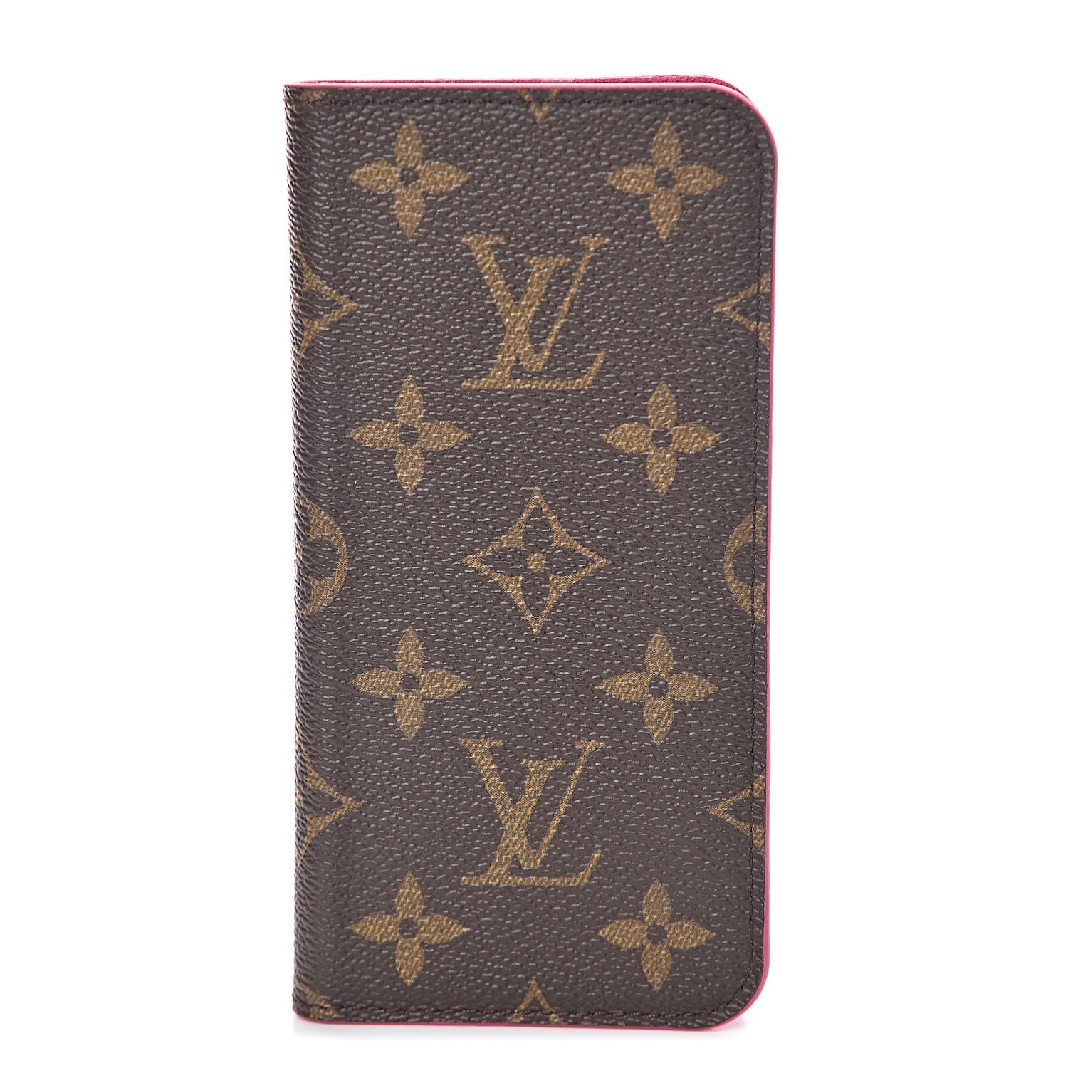 Louis Vuitton Monogram iPhone X Folio Case Rose Pop 1 of 6