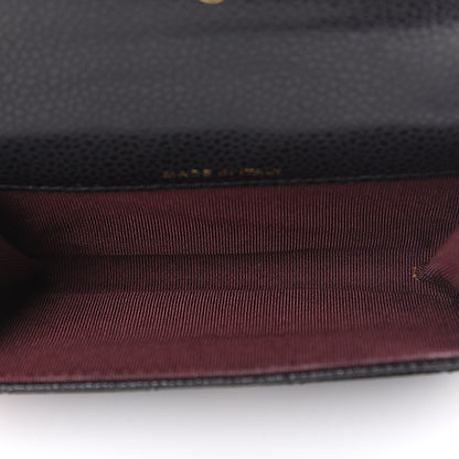 Chanel Caviar Quilted Flap Card Holder Black 4 of 12